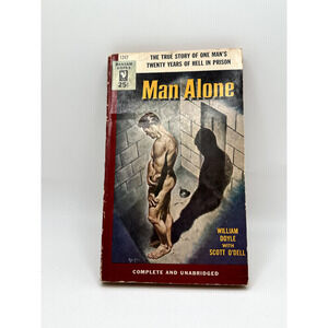 Man Alone William Doyle / Scott O’Dell 1954 1st Bantam PB - Crime Prison Memoir
